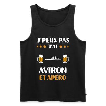 Ich kann nicht ich gerudert Aperitif Humor Geschenk - Männer Premium Bio Tank Top - Schwarz - Vorne - Michal (187cm)