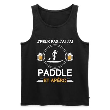 I can't I paddle aperitif paddler - Men's Premium Organic Tank Top - black - Front - AI Model Male 178 light (178cm)