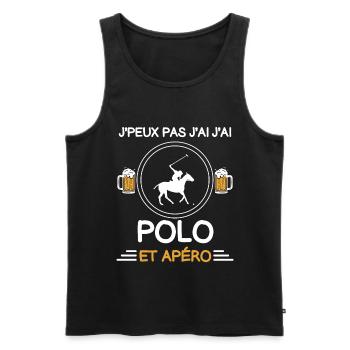 I can't I have Polo Aperitif Rider - Männer Premium Bio Tank Top - Schwarz - Vorne - Michal (187cm)