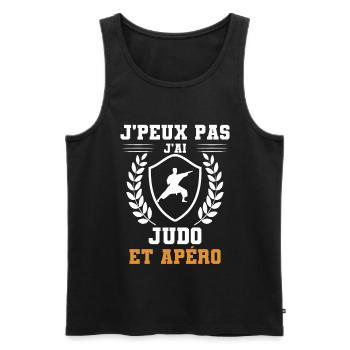 Ich kann nicht Judo und humorvollen Aperitif haben - Männer Premium Bio Tank Top - Schwarz - Vorne - Michal (187cm)