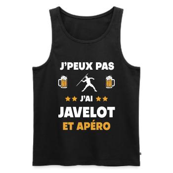 I can't I have Javelin Aperitif Geschenk - Männer Premium Bio Tank Top - Schwarz - Vorne - Michal (187cm)