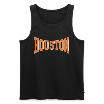 Houston - Débardeur bio Premium Homme - noir - Devant - Michal (187cm)