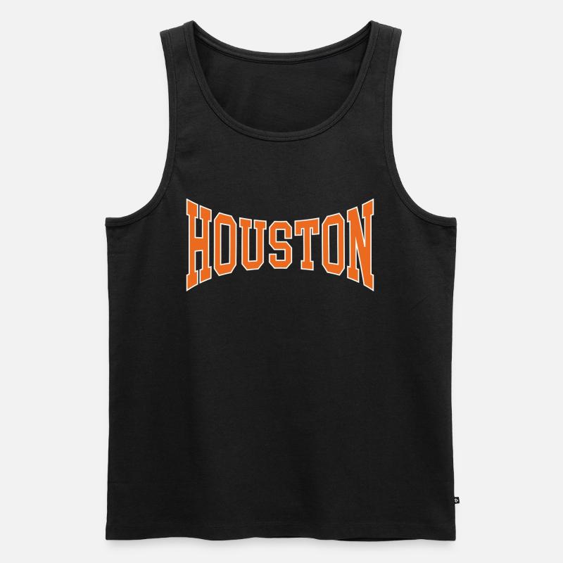 Houston - Männer Premium Bio Tank Top - Schwarz