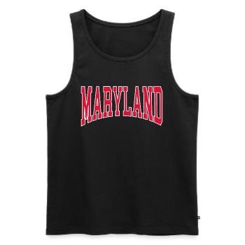 Maryland - Débardeur bio Premium Homme - noir - Devant - AI Model Male 178 light (178cm)