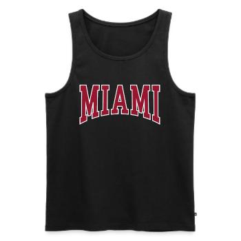 Miami - Débardeur bio Premium Homme - noir - Devant - Michal (187cm)