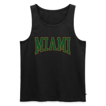 Miami - Débardeur bio Premium Homme - noir - Devant - Michal (187cm)