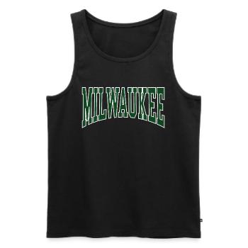 Milwaukee - Débardeur bio Premium Homme - noir - Devant - Michal (187cm)