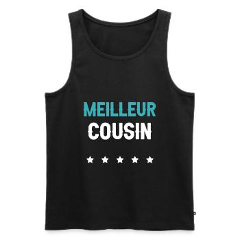 Bester Cousin Zukunft Cousin Mann Geschenk Cousin - Männer Premium Bio Tank Top - Schwarz - Vorne - Michal (187cm)
