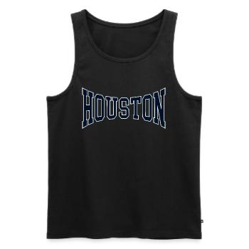 Houston - Débardeur bio Premium Homme - noir - Devant - Michal (187cm)