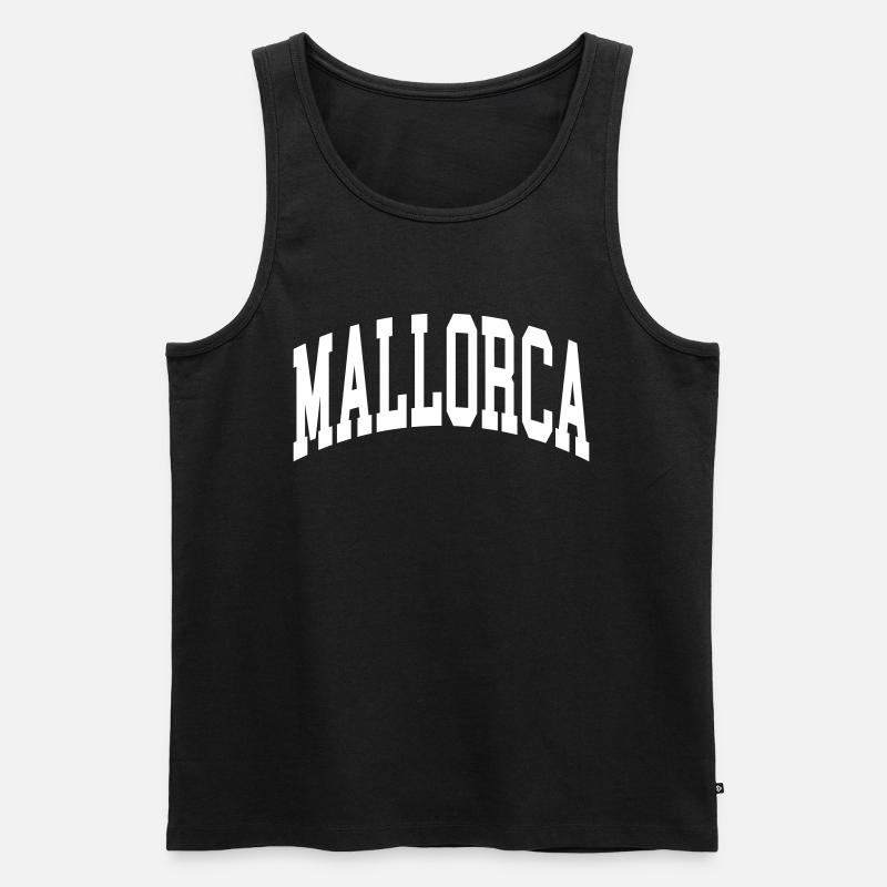Mallorca - Männer Premium Bio Tank Top - Schwarz