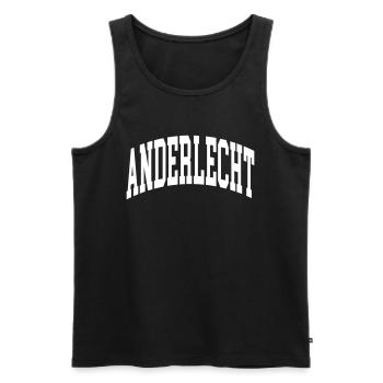 Anderlecht - Männer Premium Bio Tank Top - Schwarz - Vorne - AI Model Male 178 light (178cm)