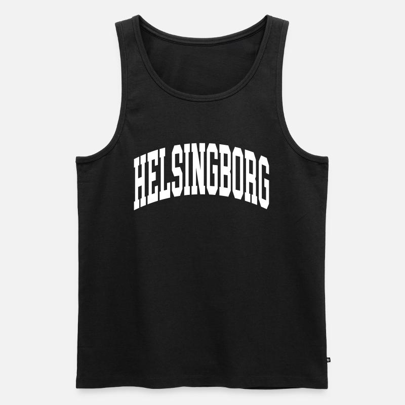 Helsingborg - Männer Premium Bio Tank Top - Schwarz