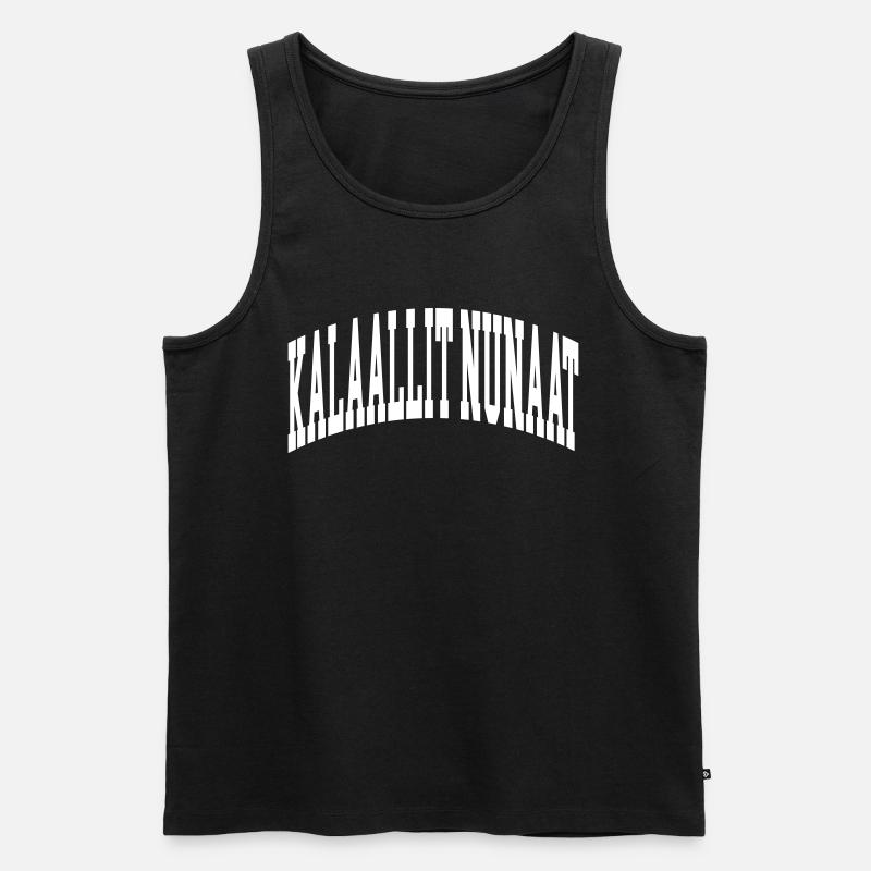 Kalaallit Nunaat - Männer Premium Bio Tank Top - Schwarz