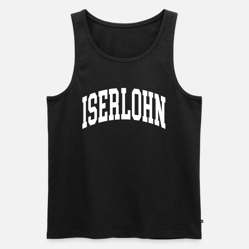 Iserlohn - Männer Premium Bio Tank Top - Schwarz
