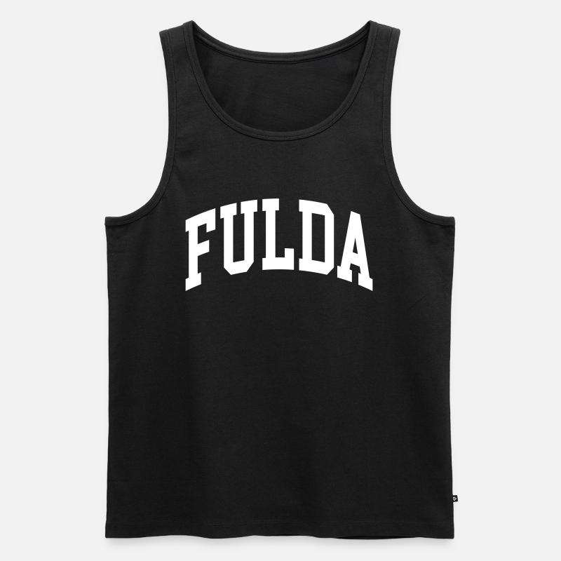 Fulda - Männer Premium Bio Tank Top - Schwarz