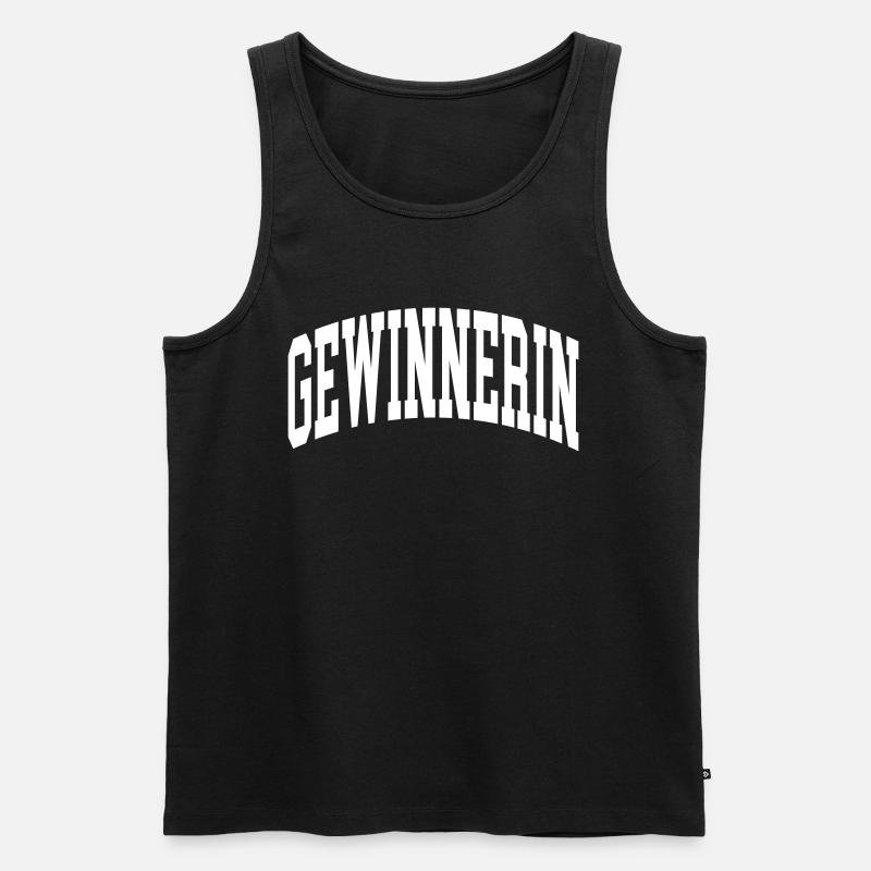Gewinnerin - Männer Premium Bio Tank Top - Schwarz