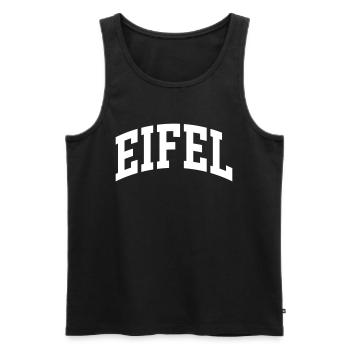 Eifel - Männer Premium Bio Tank Top - Schwarz - Vorne - AI Model Male 178 light (178cm)