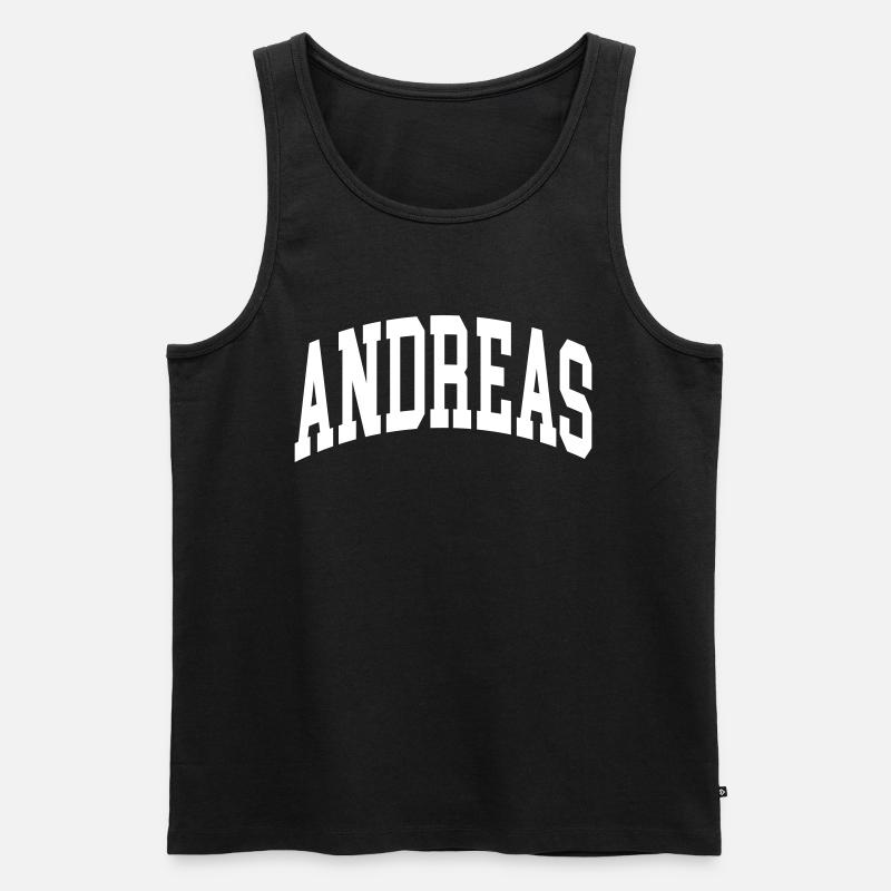 Andreas - Männer Premium Bio Tank Top - Schwarz