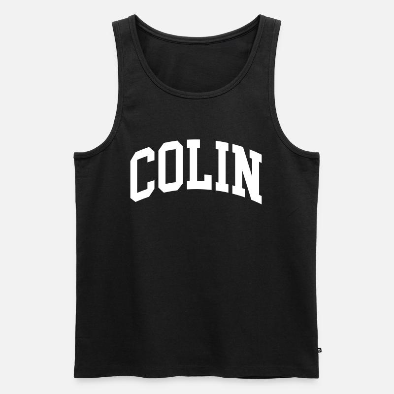 Colin - Männer Premium Bio Tank Top - Schwarz