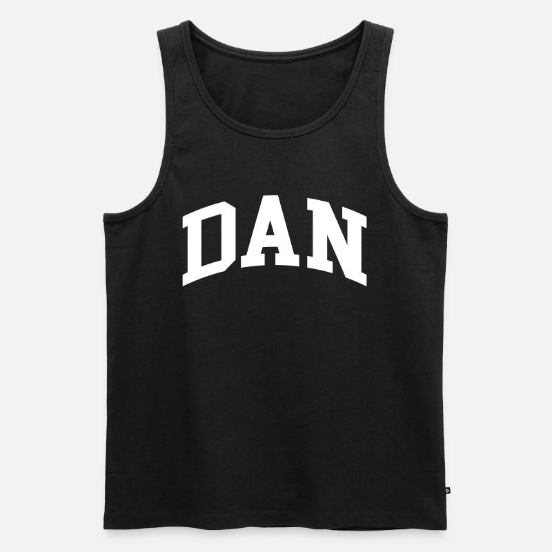 Dan - Männer Premium Bio Tank Top - Schwarz