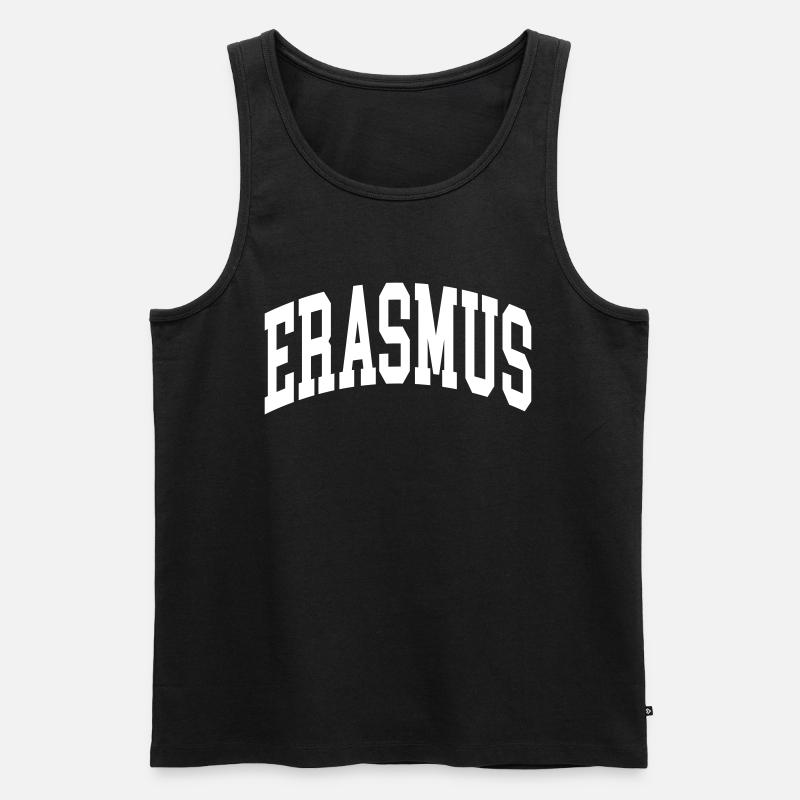 Erasmus - Männer Premium Bio Tank Top - Schwarz