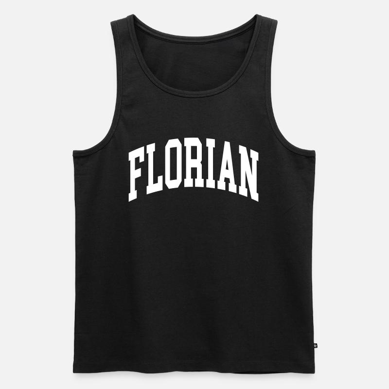 Florian - Männer Premium Bio Tank Top - Schwarz