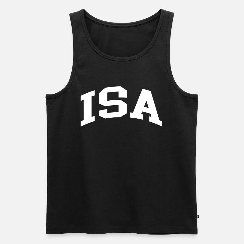 Isa - Männer Premium Bio Tank Top - Schwarz