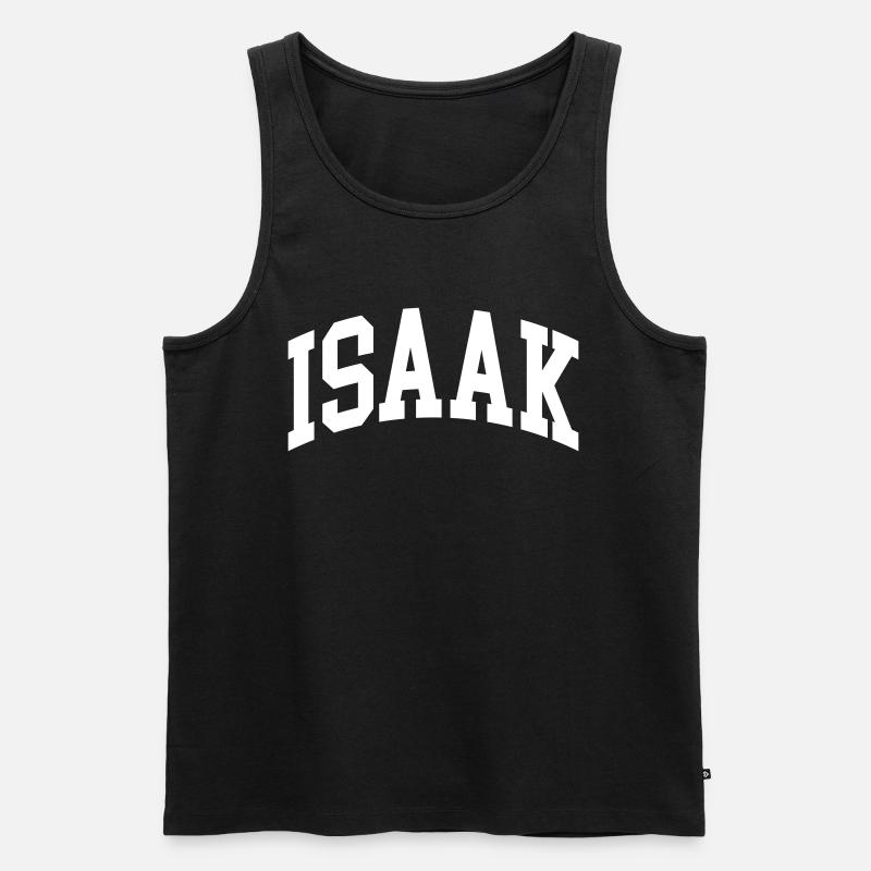 Isaak - Männer Premium Bio Tank Top - Schwarz