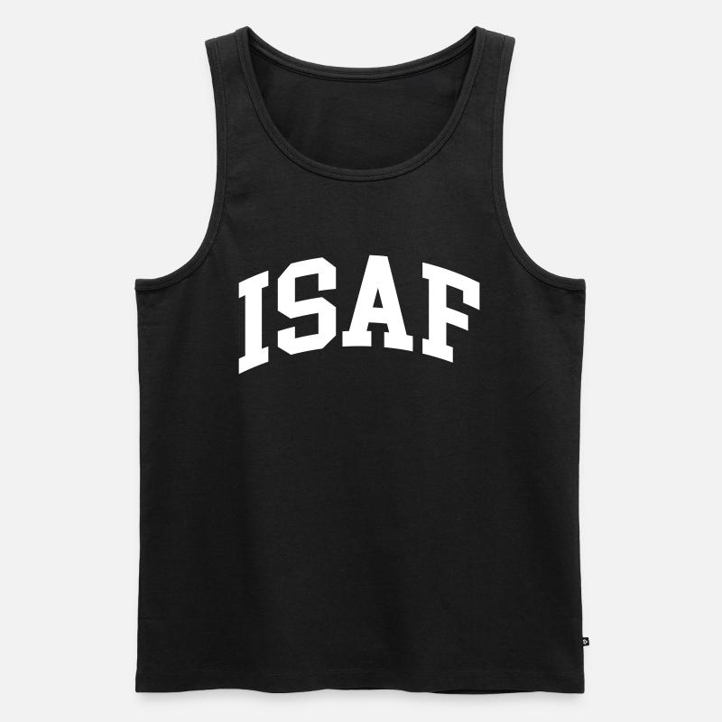 Isaf - Männer Premium Bio Tank Top - Schwarz