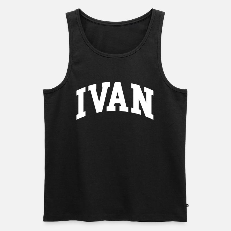 Ivan - Männer Premium Bio Tank Top - Schwarz