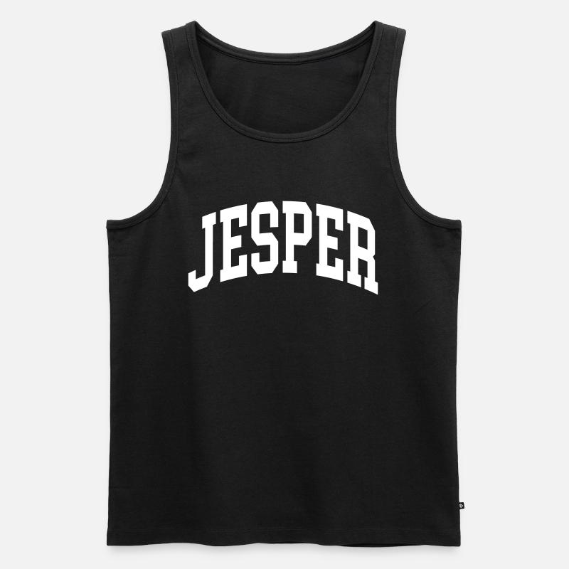 Jesper - Männer Premium Bio Tank Top - Schwarz