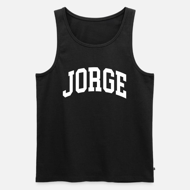 Jorge - Männer Premium Bio Tank Top - Schwarz