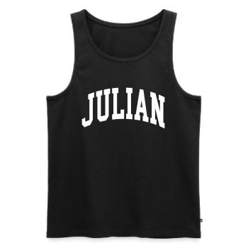 Julien - Débardeur bio Premium Homme - noir - Devant - Michal (187cm)