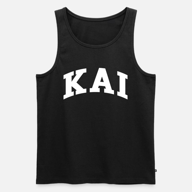 Kai - Männer Premium Bio Tank Top - Schwarz