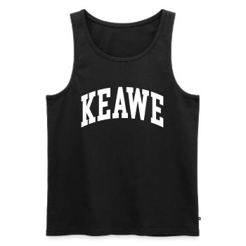 Keawe (en anglais seulement) - Débardeur bio Premium Homme - noir - Devant - Michal (187cm)