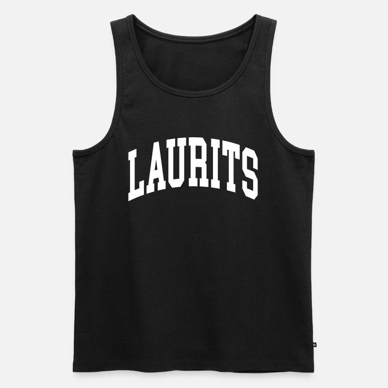 Laurits - Männer Premium Bio Tank Top - Schwarz