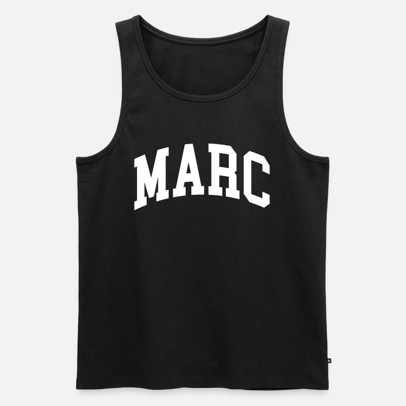Marc - Männer Premium Bio Tank Top - Schwarz