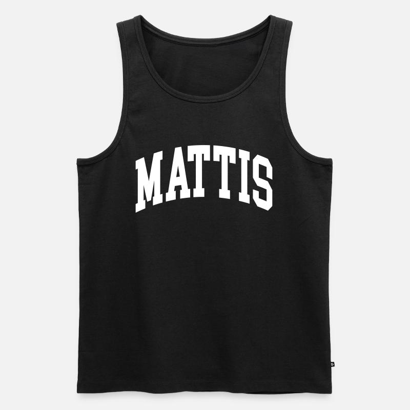 Mattis - Männer Premium Bio Tank Top - Schwarz