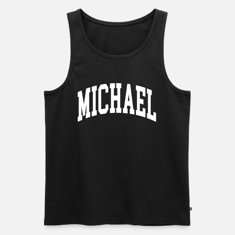 Michael - Männer Premium Bio Tank Top - Schwarz