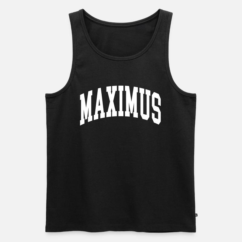 Maximus - Männer Premium Bio Tank Top - Schwarz