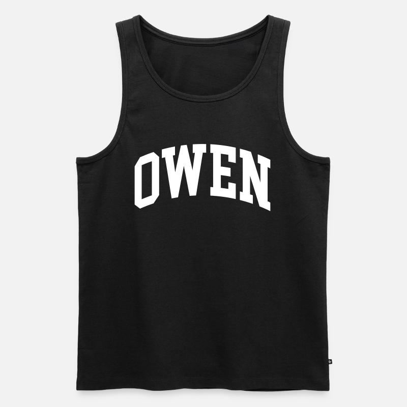 Owen - Männer Premium Bio Tank Top - Schwarz