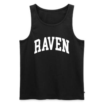 Raven - Männer Premium Bio Tank Top - Schwarz - Vorne - AI Model Male 178 light (178cm)