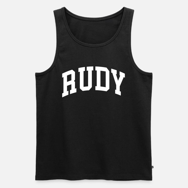 Rudy - Männer Premium Bio Tank Top - Schwarz