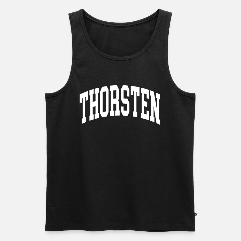 Thorsten - Männer Premium Bio Tank Top - Schwarz
