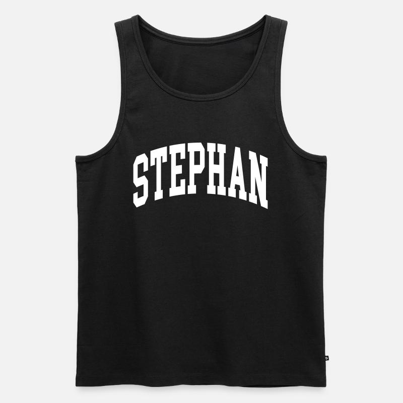 Stephan - Männer Premium Bio Tank Top - Schwarz