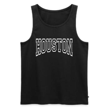 Houston - Débardeur bio Premium Homme - noir - Devant - Michal (187cm)