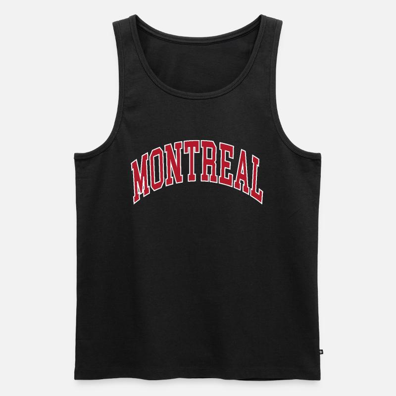 Montreal - Männer Premium Bio Tank Top - Schwarz