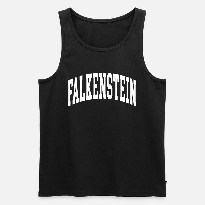 Falkenstein - Männer Premium Bio Tank Top - Schwarz