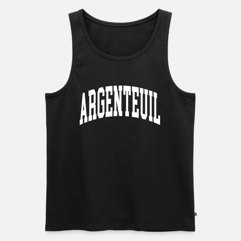 Argenteuil - Männer Premium Bio Tank Top - Schwarz