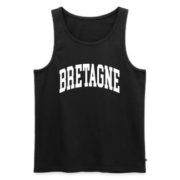 Brittany - Men's Premium Organic Tank Top - black - Front - AI Model Male 178 light (178cm)